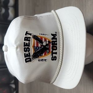 Vintage 1991 Dessert Storm Snap Back Hat